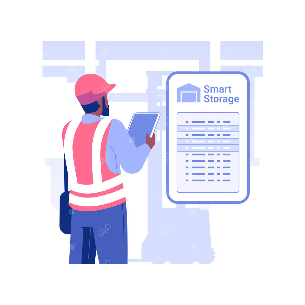 پیگیری موجودی - تصویر برداری از یک مفهوم جدا شده