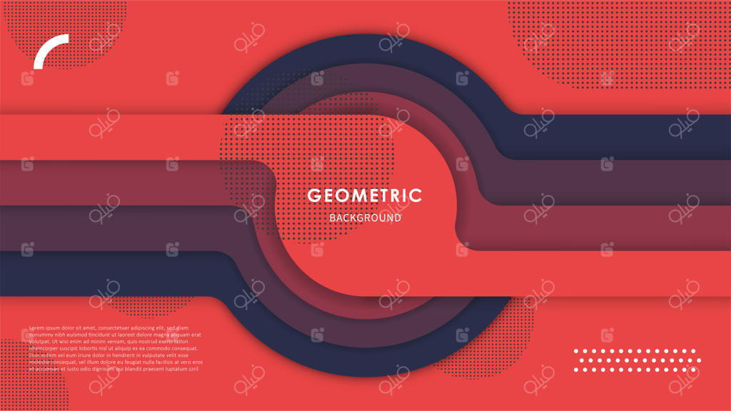 پس‌زمینه هندسی انتزاعی با اشکال رنگارنگ