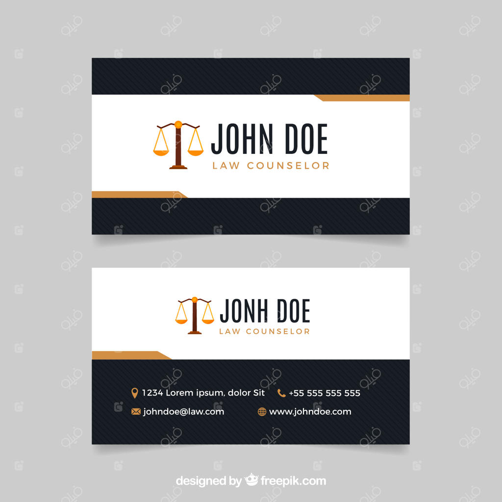 قالب کارت وکیل