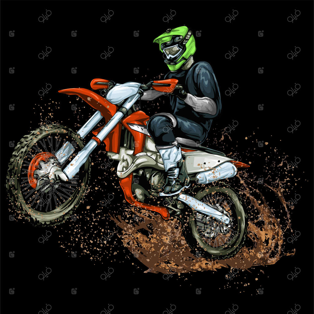 مسابقه خاکی بر روی پس‌زمینه سیاه برای پوستر و طراحی تیشرت