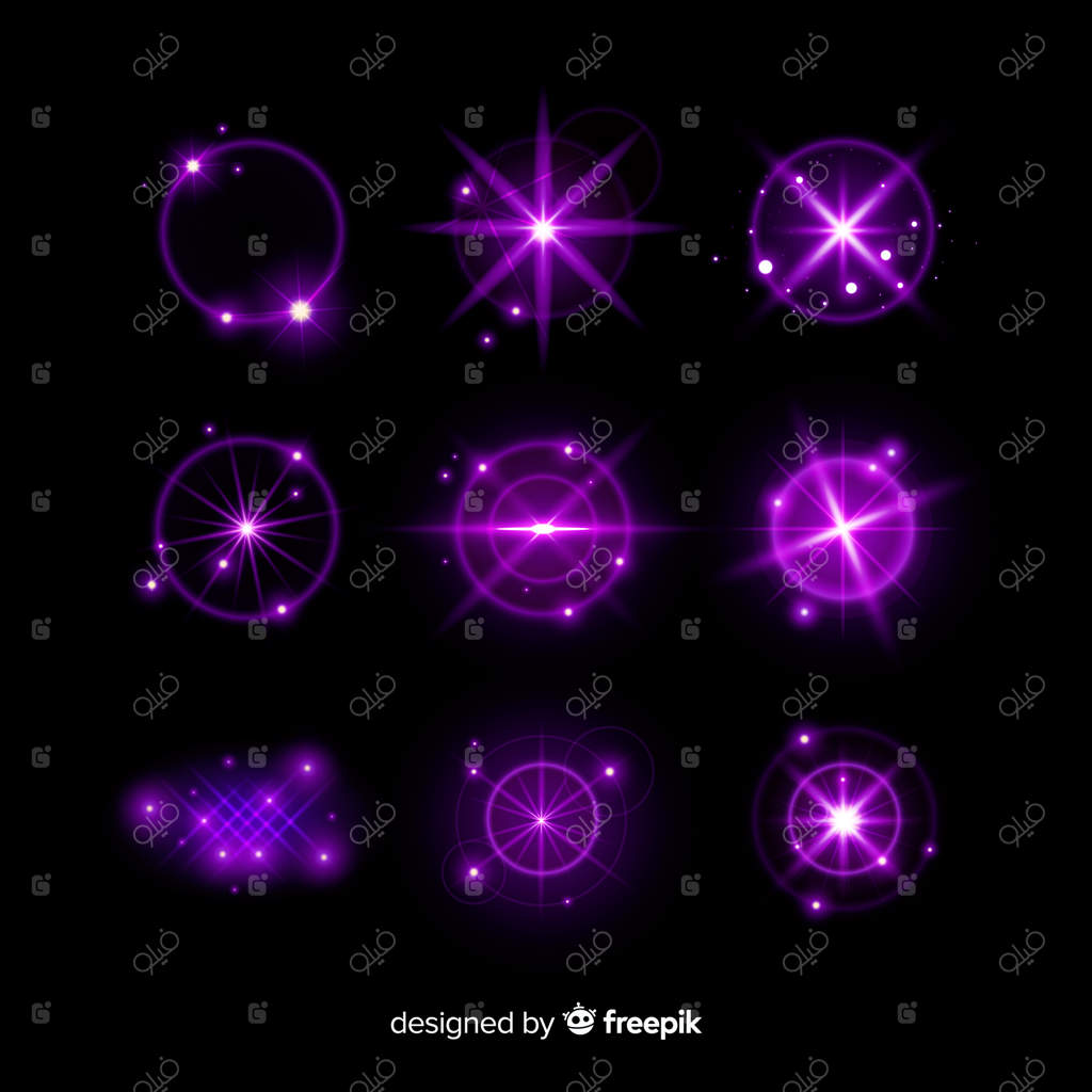 مجموعه‌ای از تأثیرات نور بنفش در تکنولوژی