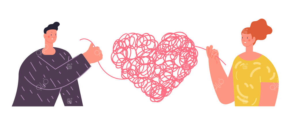 عاشقانه‌: زن و مردی با دل‌های درهم‌تنیده - مشکلات احساسات و رابطه‌ها