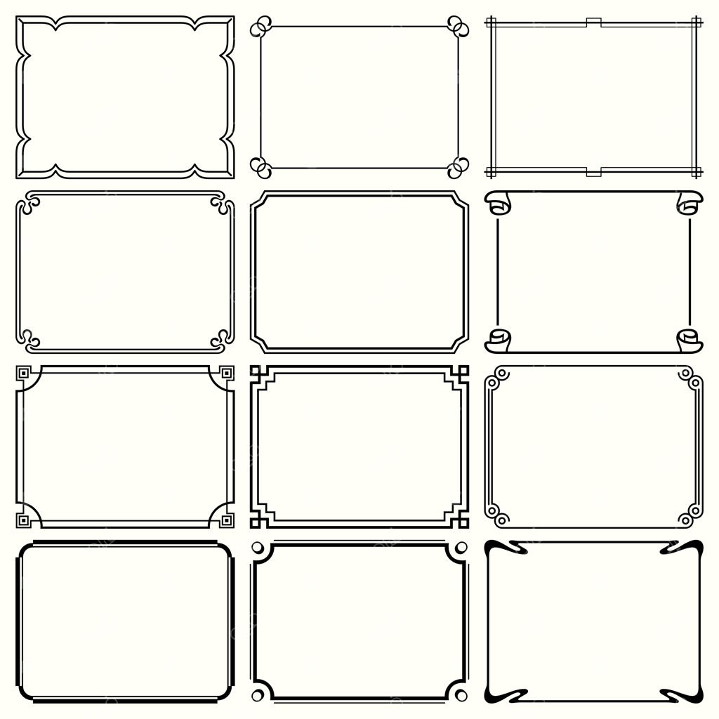 قاب‌های تزئینی ساده (سری ۱۸)