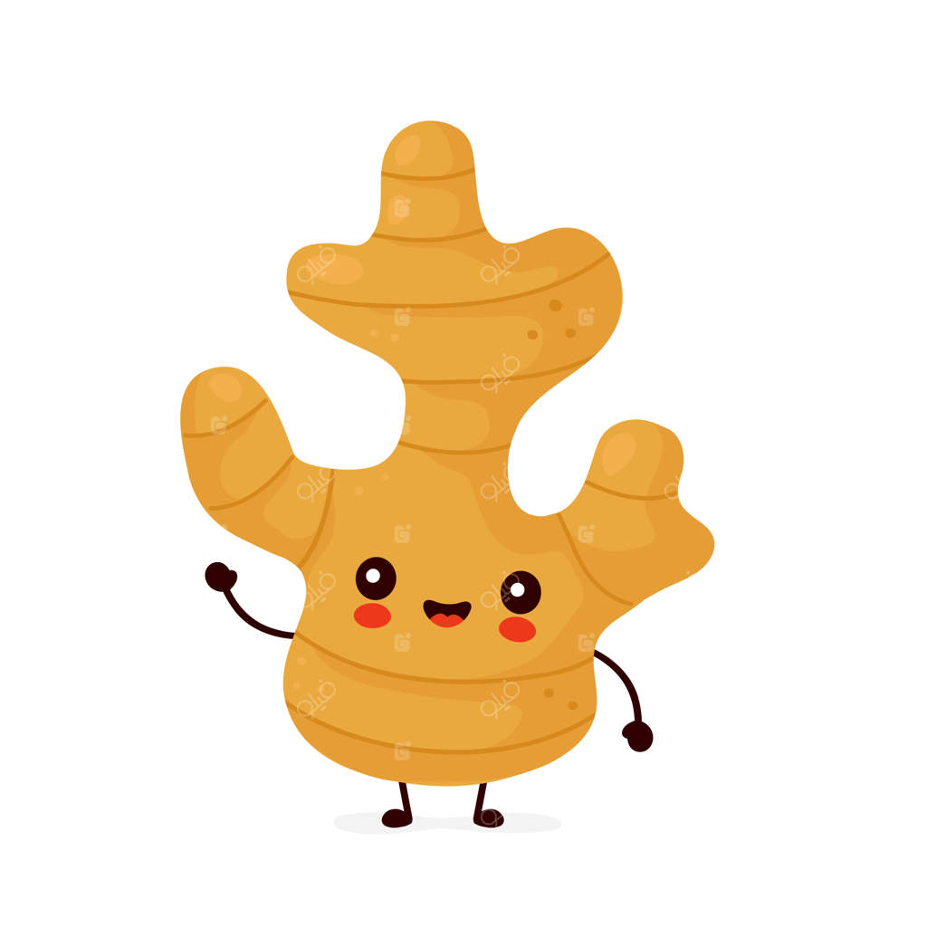 زنجبیل خوشحال و بامزه.