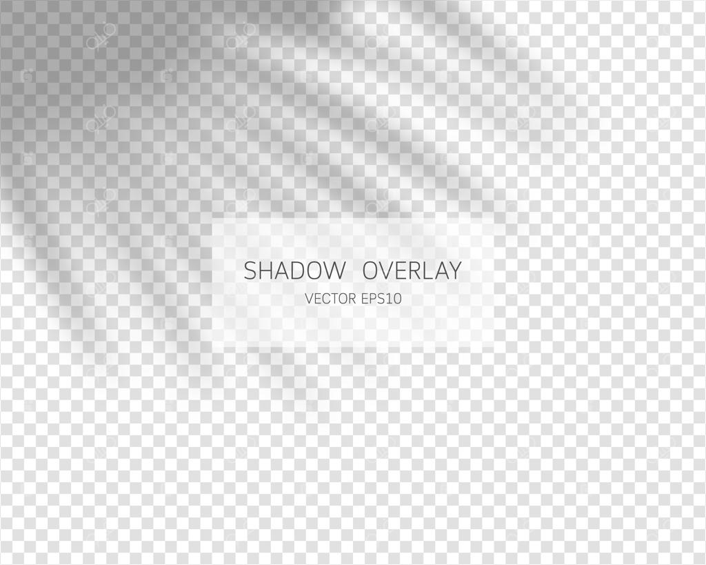 تأثیر سایه‌های طبیعی روی زمینه شفاف.