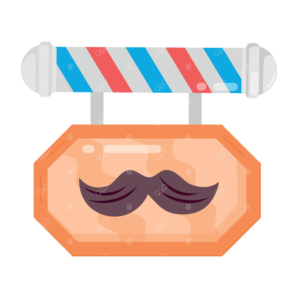 مجموعه استیکرهای آرایشگاهی به سبک تخت