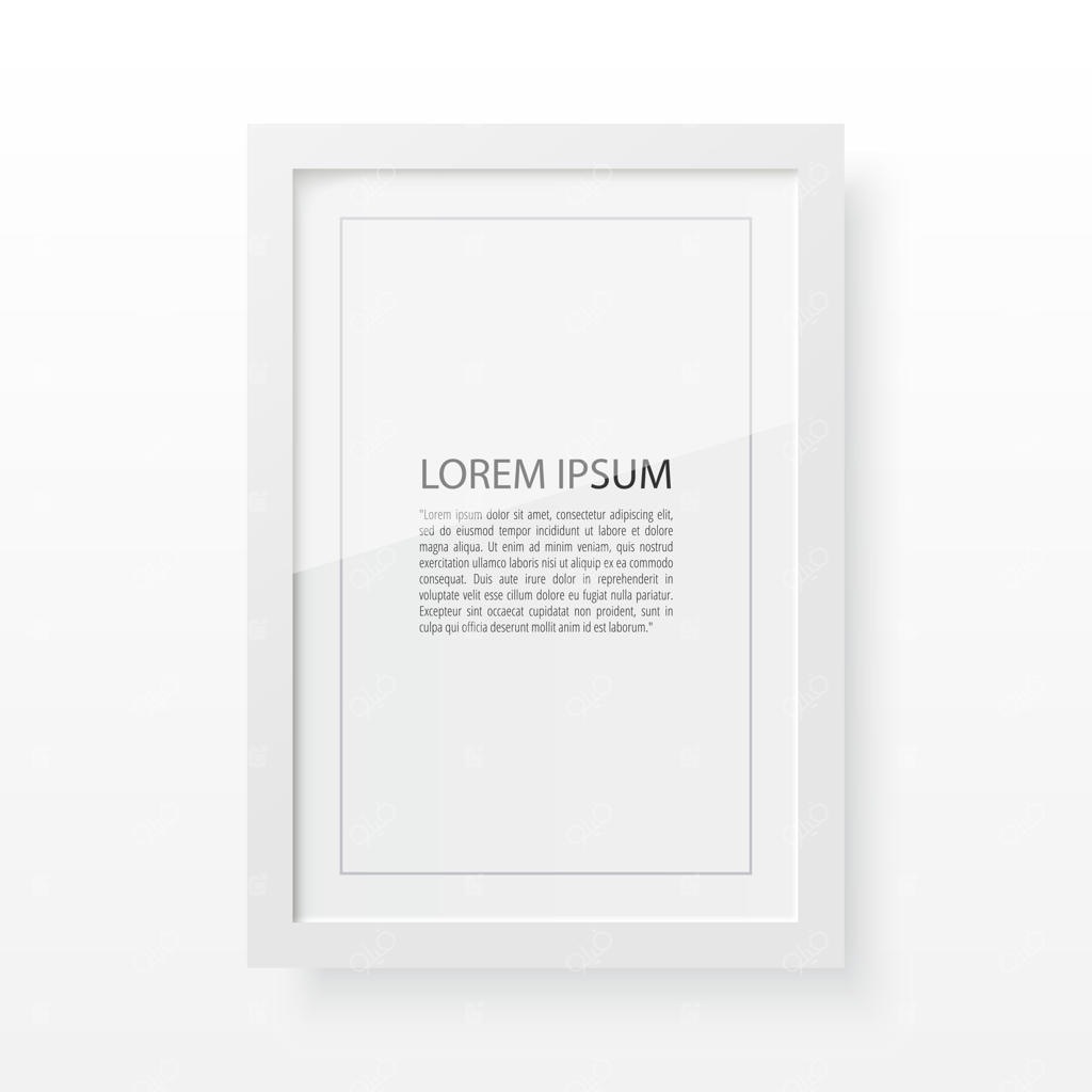 قاب عکس سفید برای تصاویر و متنها