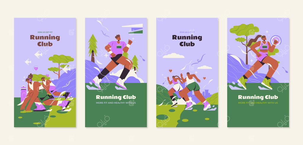 قالب باشگاه دویدن