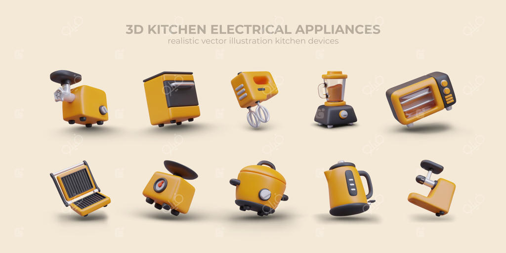 مجموعه لوازم برقی آشپزخانه؛ مایکروویو و فر گازی برای پخت‌وپز