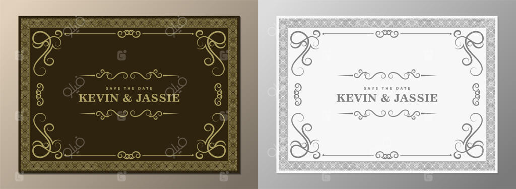 قاب عروسی کلاسیک با تزئینات ویژه