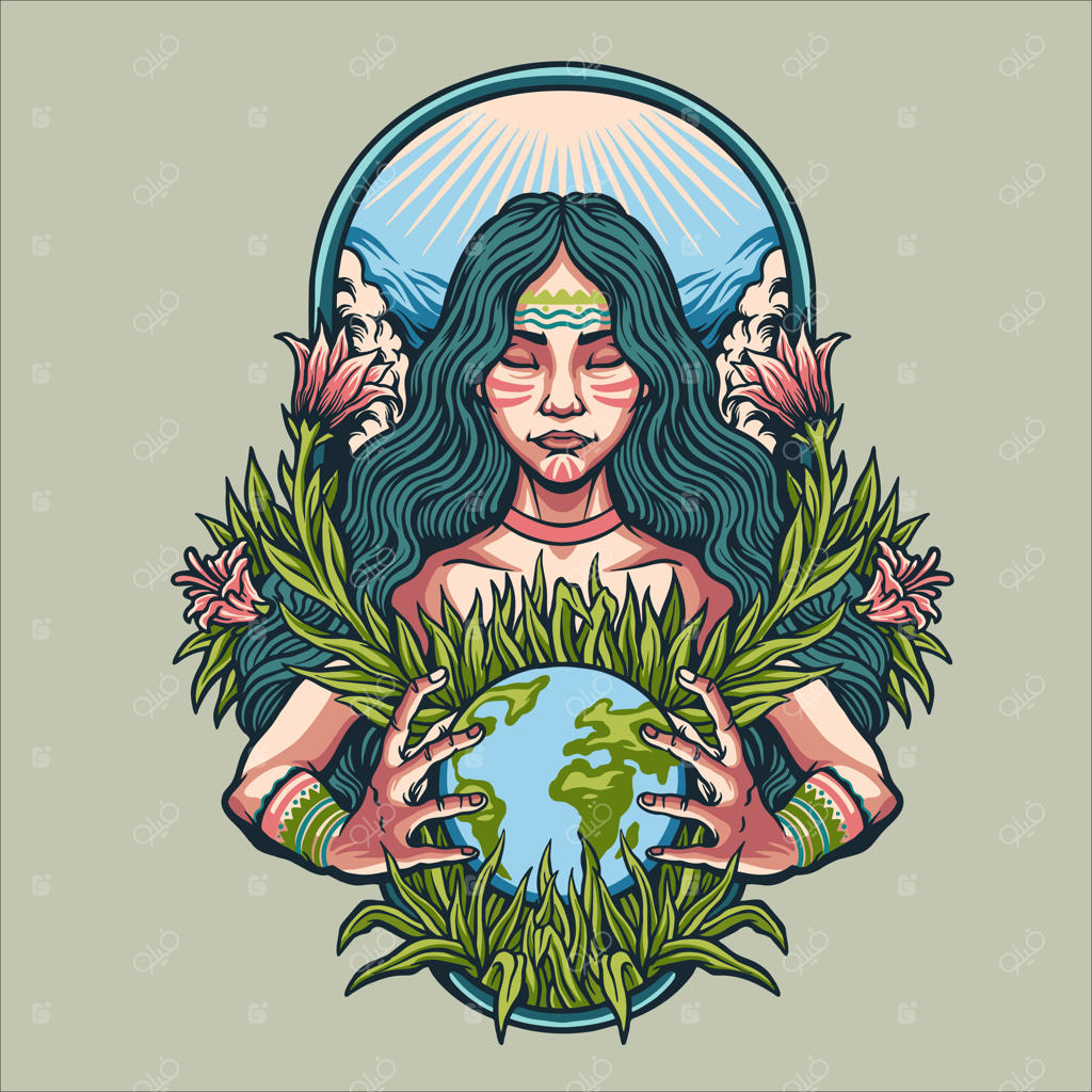 تصویرسازی روز زمین مادر