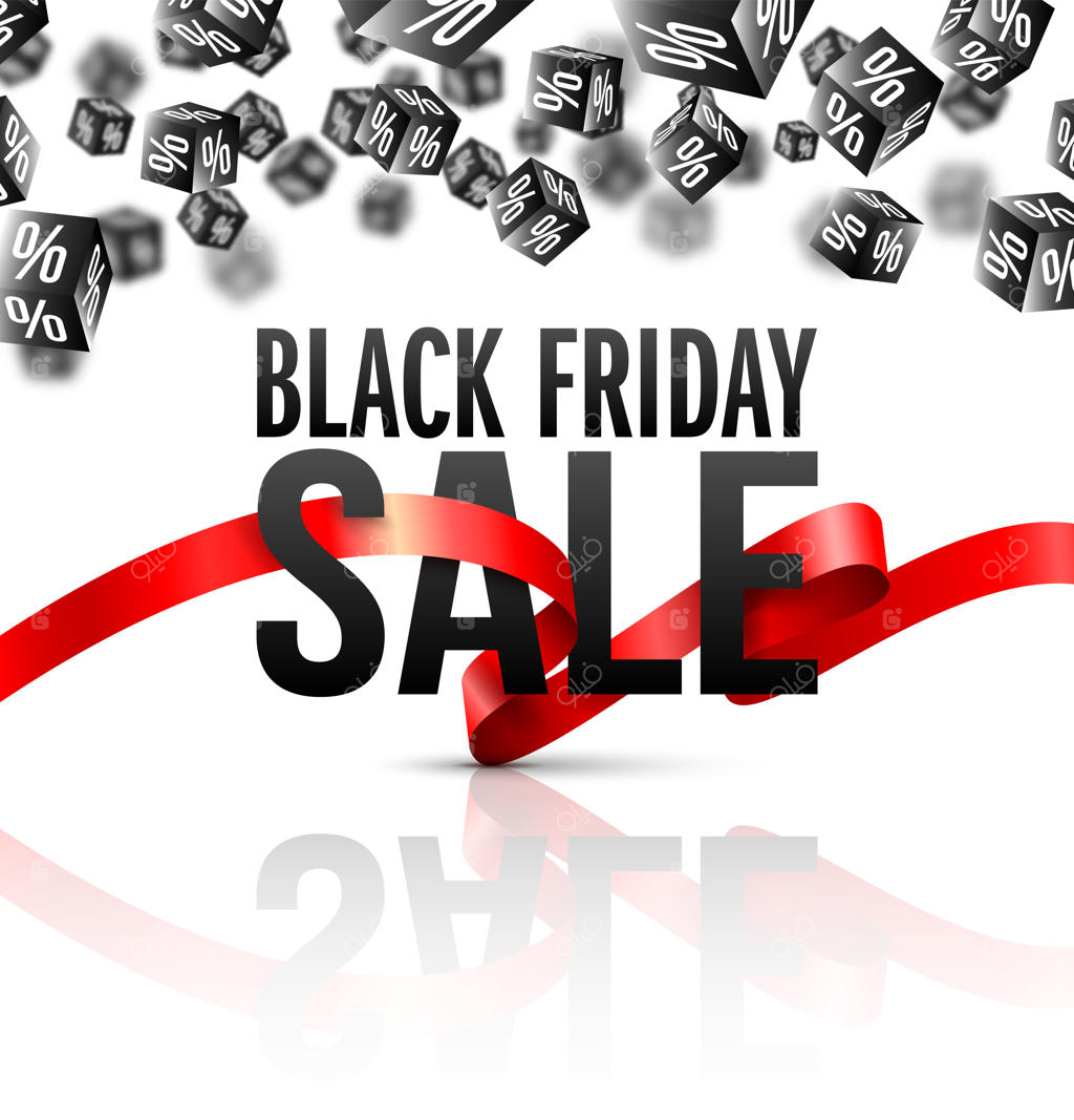 پوستر حراج جمعه سیاه برای رویداد فروش تعطیلات با تخفیف درصدی تخفیف لوح سیاه