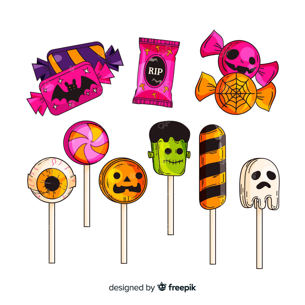 مجموعه آبنبات‌های هالووین دست‌ساز