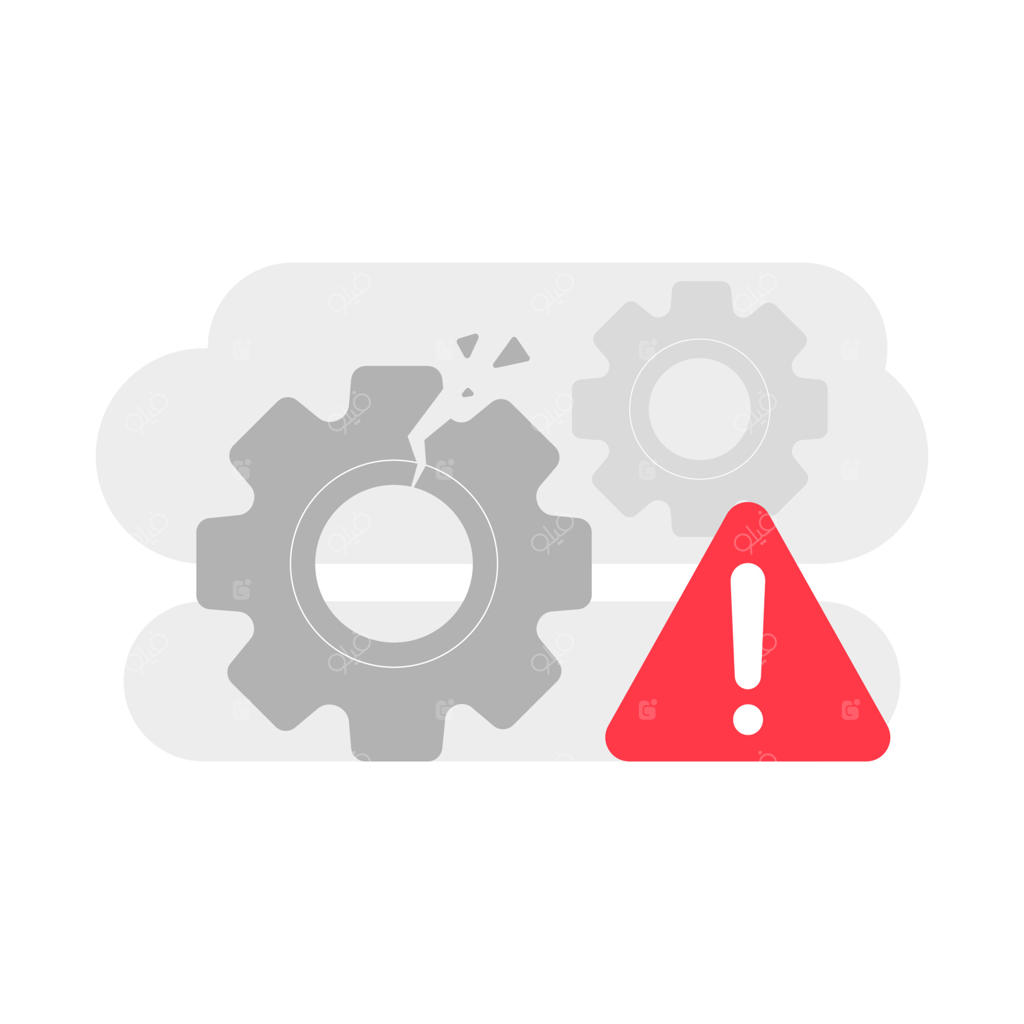 وکتور تصویرسازی مفهومی خطای بارگذاری و تلاش مجدد با طراحی فلت؛ المان گرافیکی مدرن مناسب برای صفحه فرود، رابط کاربری حالت خالی (Empty State)، اینفوگرافیک و آیکون