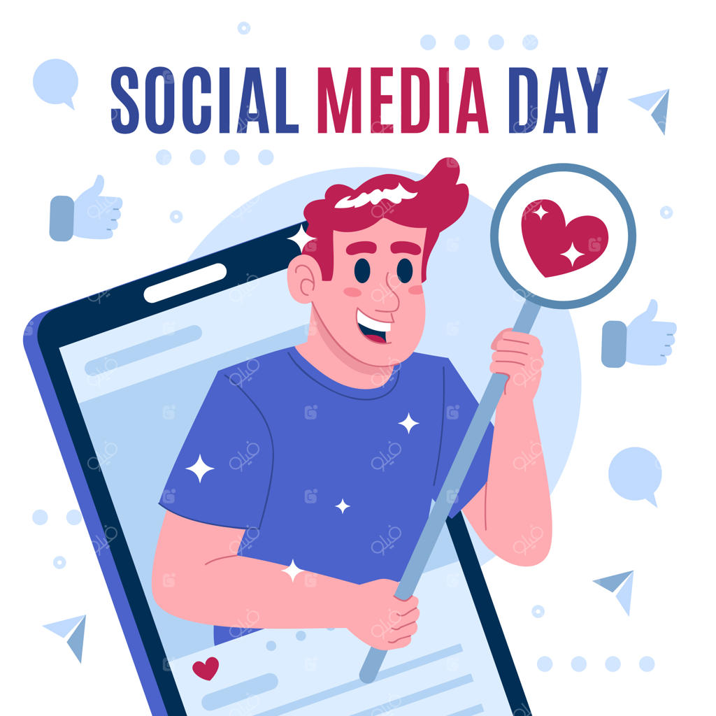 تصویر تخت برای جشن روز شبکه‌های اجتماعی