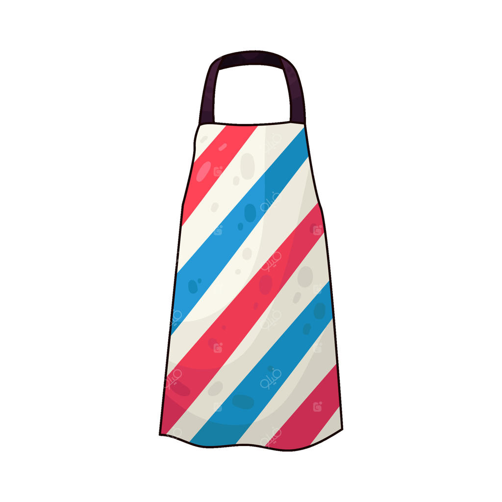 تصویری از پیش‌بند آرایشگر