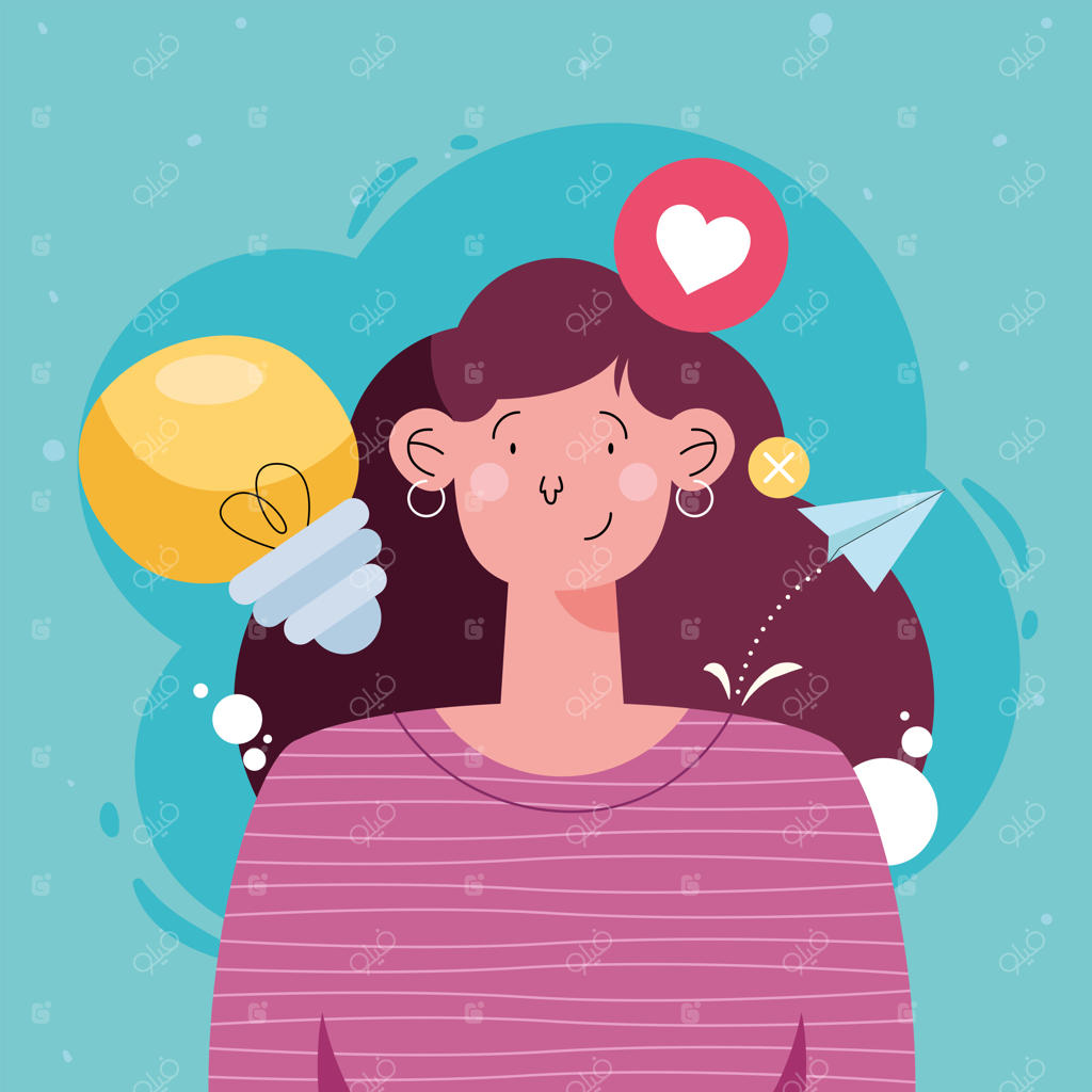 سبک شبکه‌های اجتماعی دختر کارتونی