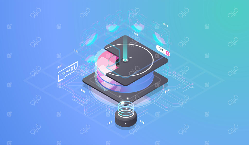 مفهوم طراحی ایزومتریک در واقعیت مجازی و واقعیت افزوده.