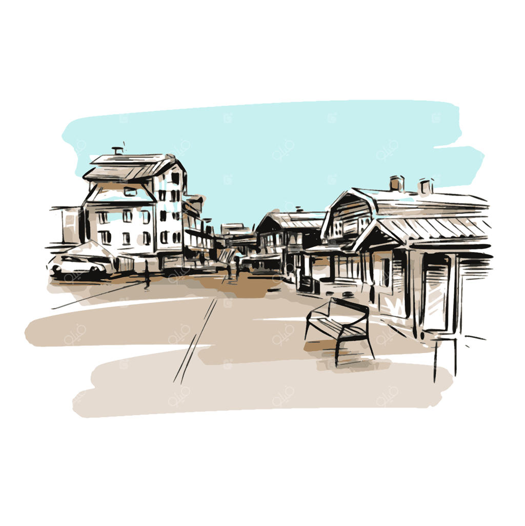 طرحی از یک روستا در آلمان