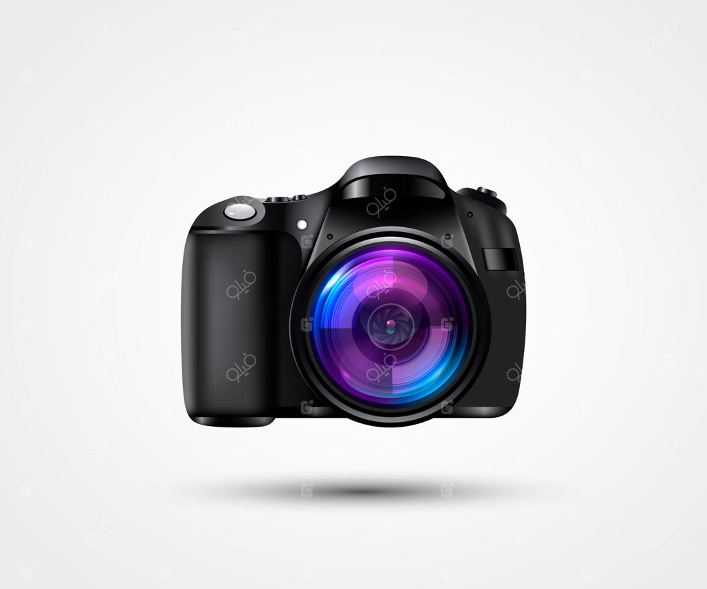 وکتور دوربین عکاسی واقعی، مفهوم استودیو عکاسی حرفه‌ای