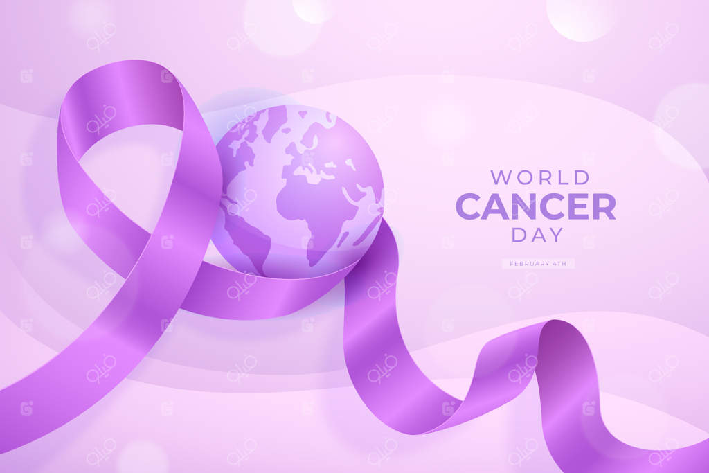زمینه با گرادیان برای روز جهانی سرطان