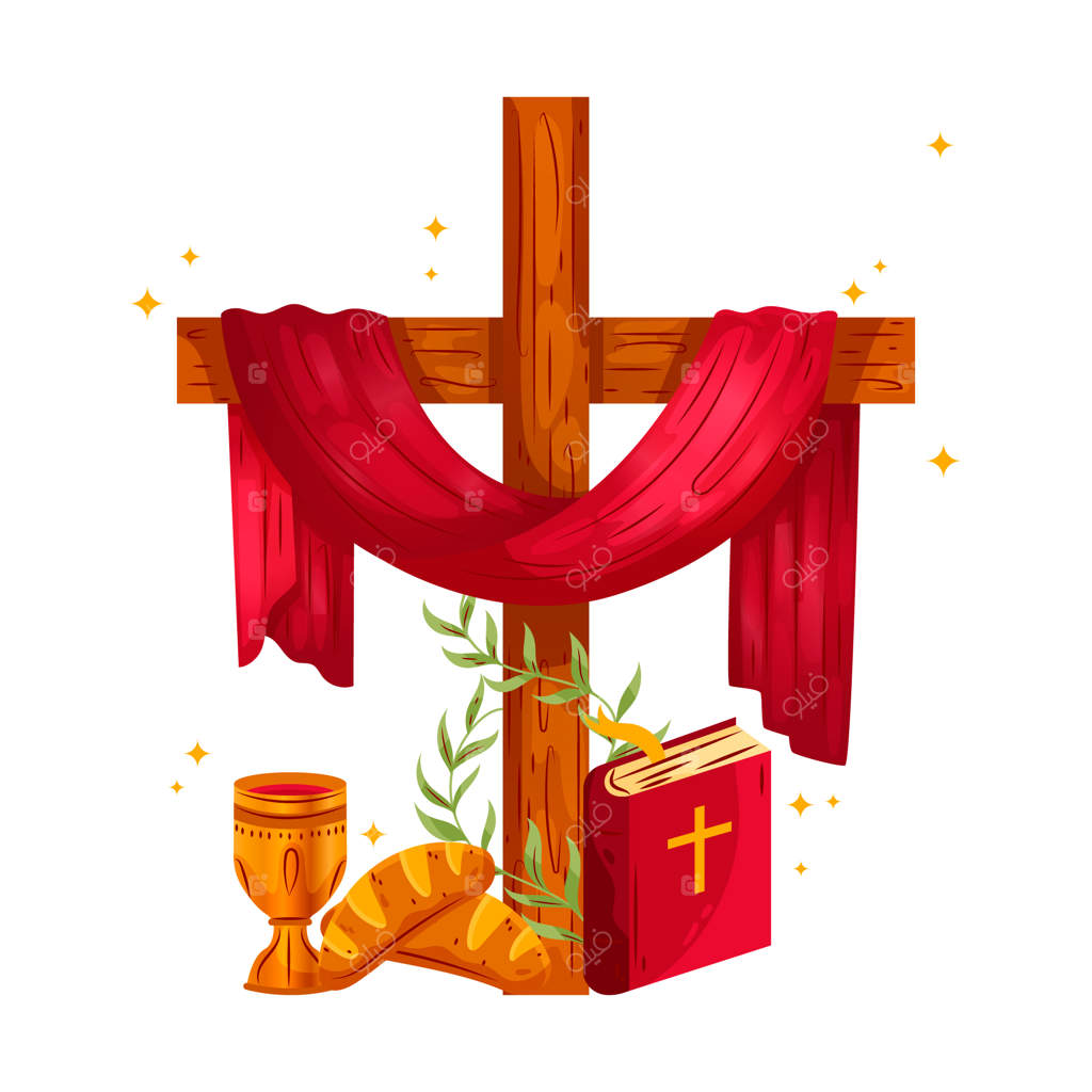 طرح دستی مفهوم هفته مقدس