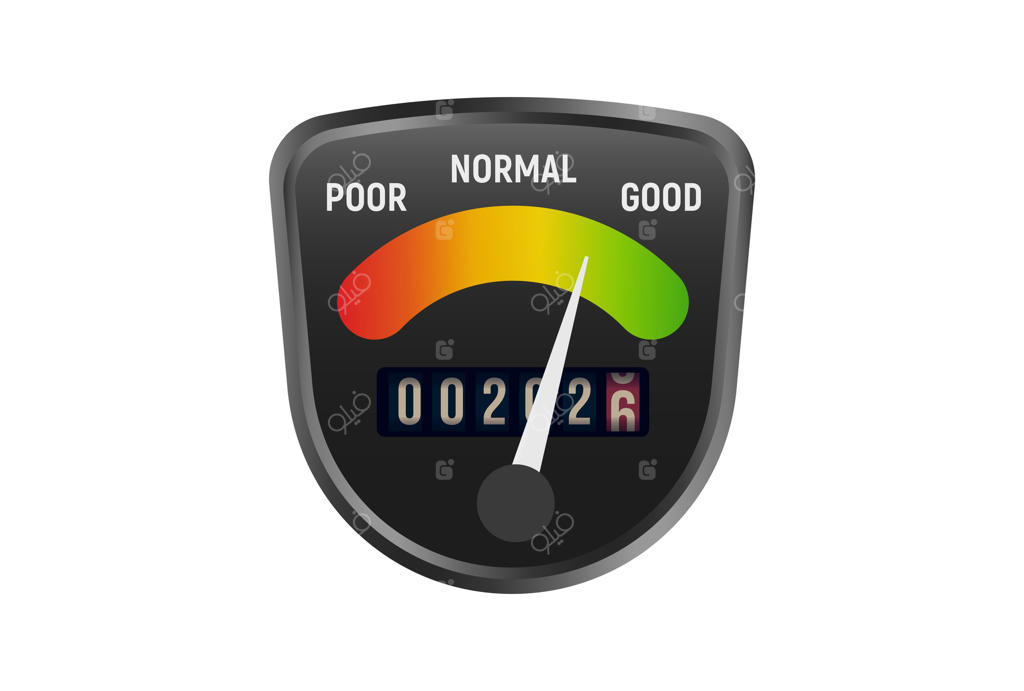 ردیاب پیشرفت با شمارش معکوس تا 2026 و سنجش کیفیت، پیکانی به رنگ سبز، نمادی از موفقیت، آمادگی عملکرد و توسعه کسب‌وکار. تصویرسازی.