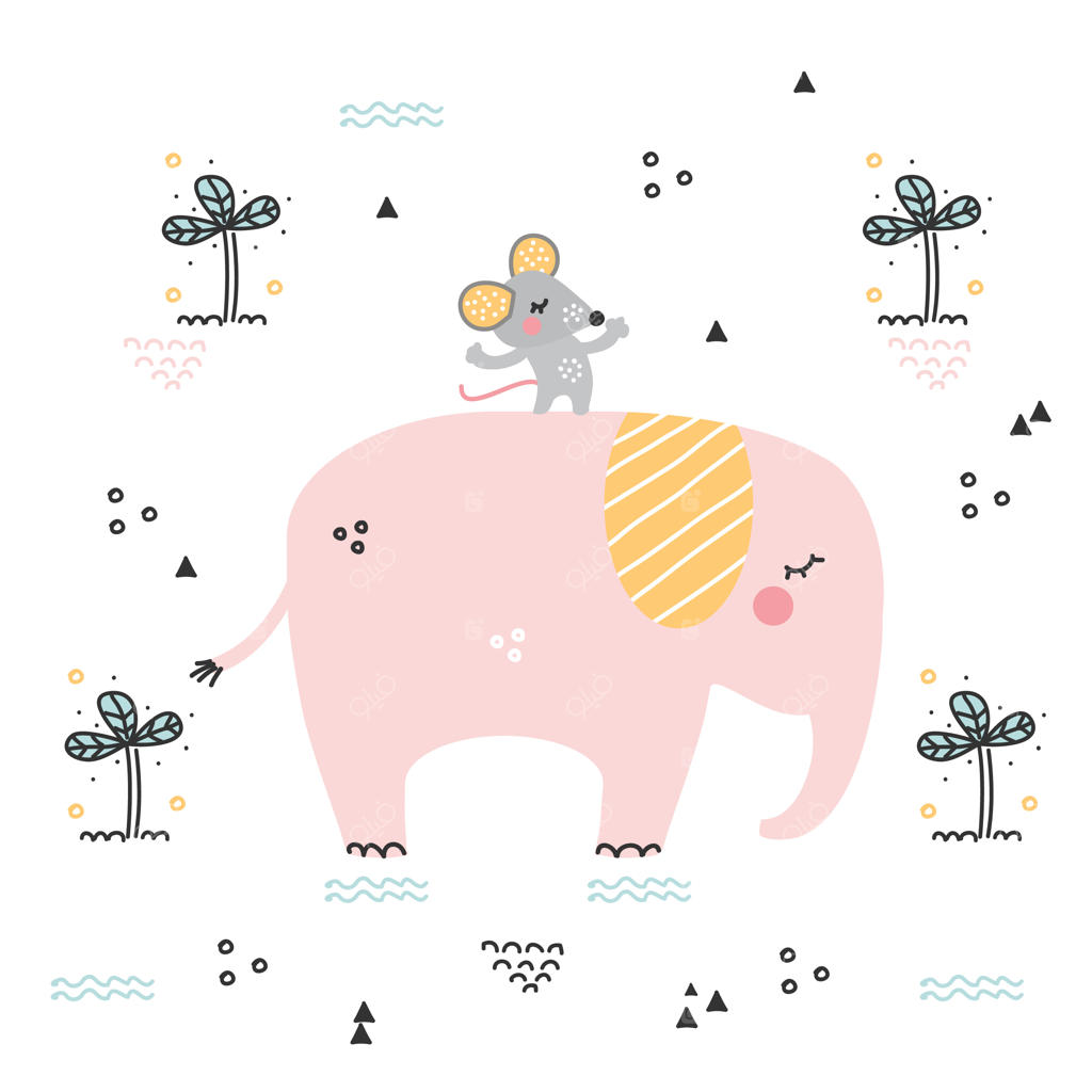 وکتور فیل و موش