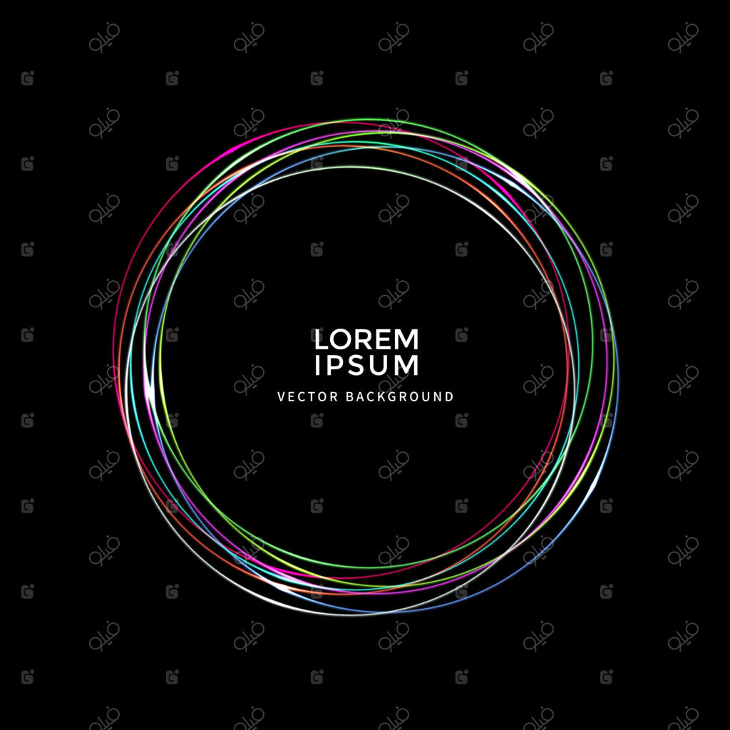 بردار خط نوری مارپیچی و طلایی درخشان