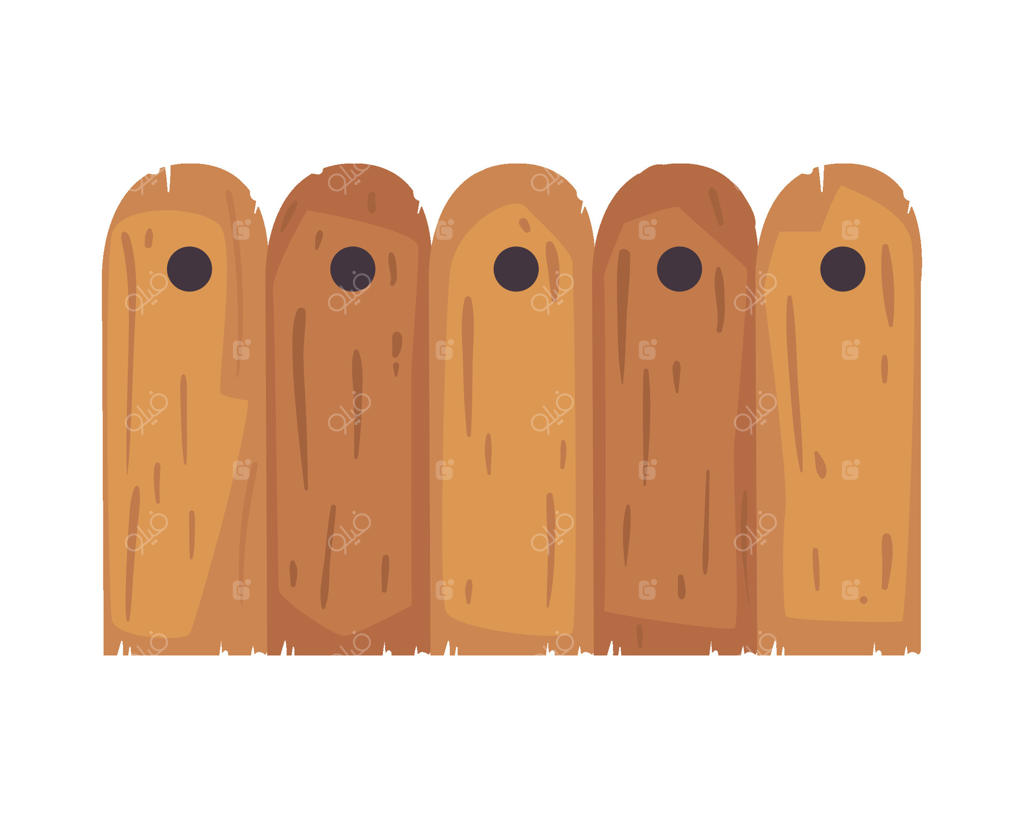 نماد حصار چوبی باغ جدا شده