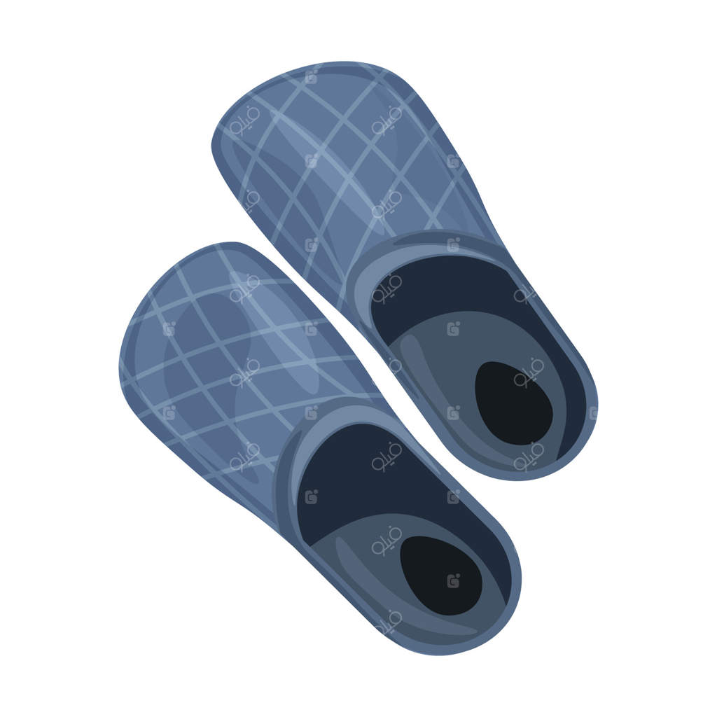 دمپایی‌های باغبانی آبی روی پس‌زمینه سفید. کفش‌های باغبانی.