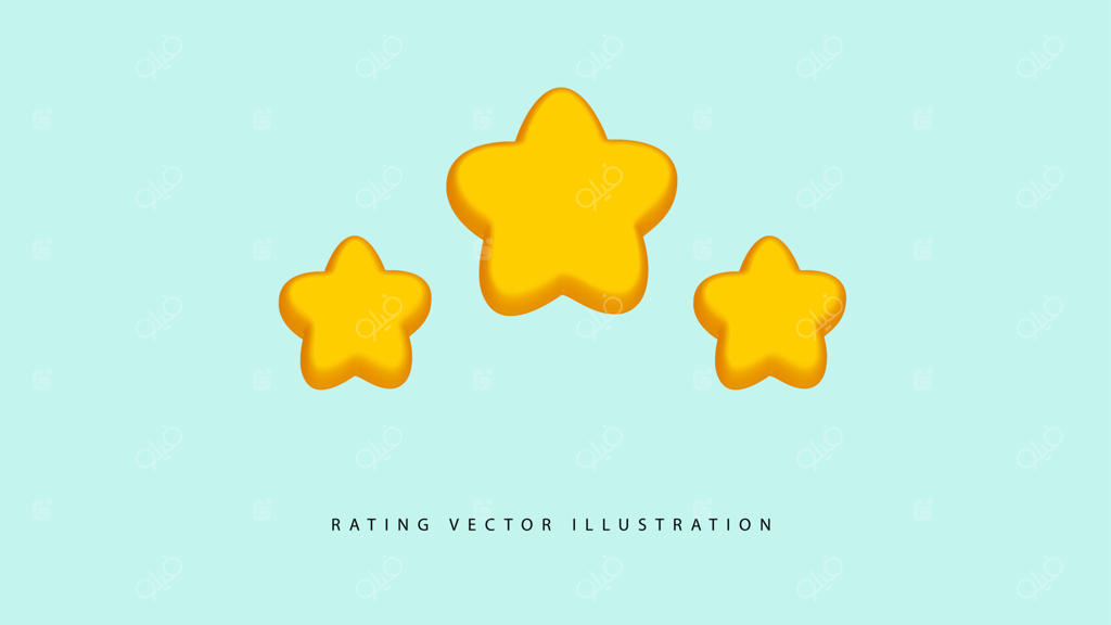 ستاره‌هایی با اشکال مختلف و رنگ زرد درخشان.