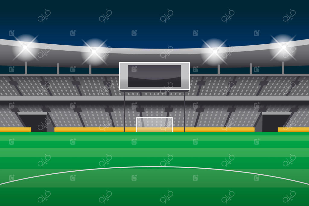 پس‌زمینه زمین فوتبال با شیب رنگی