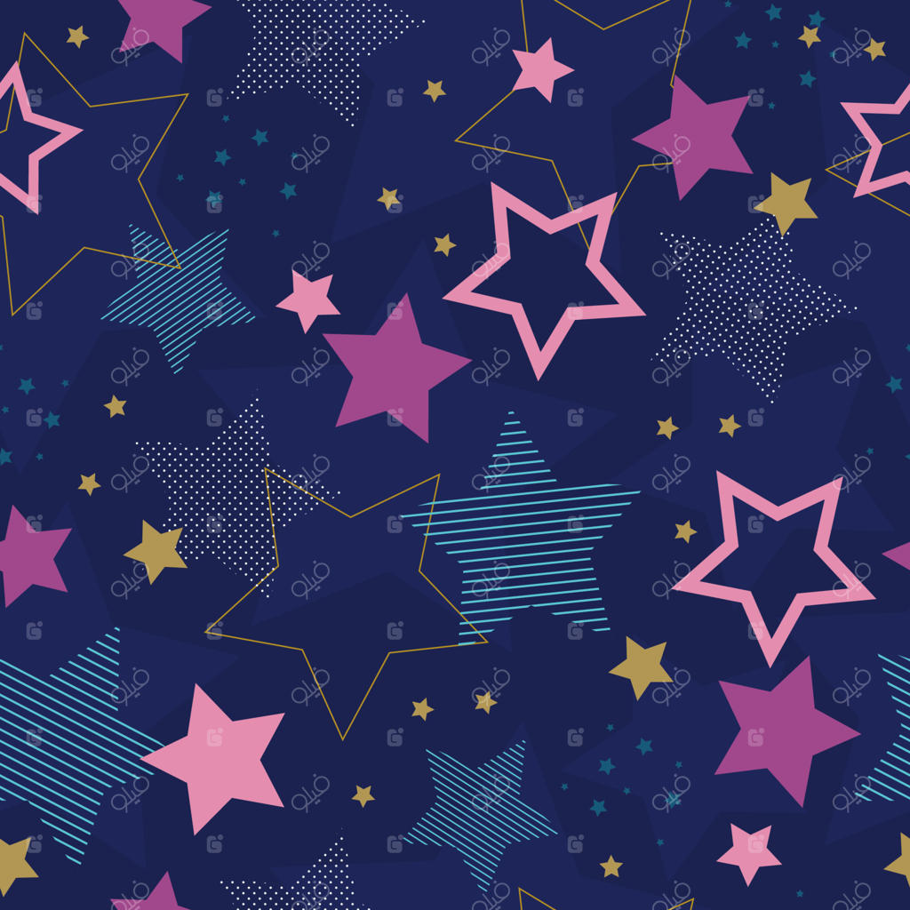 طرح یکپارچه ستاره‌های تخت