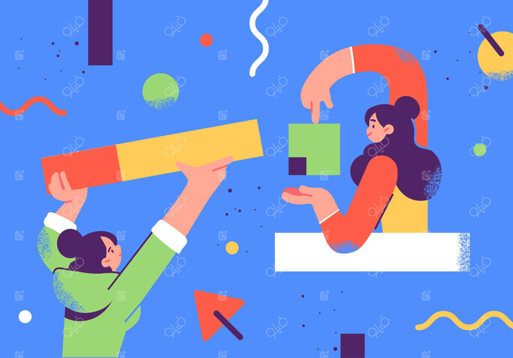 تصویرسازی افراد کاری در سبک تخت: ارتباط شخصیت‌های همکاران