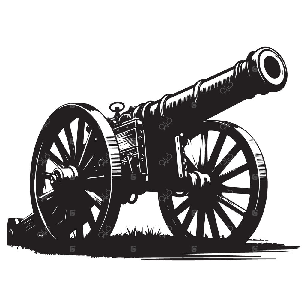 طرح هنری توپ قدیمی: طراحی عتیقه جنگ‌افزارها