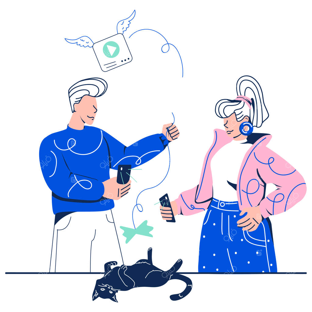 تاثیرگذاران اجتماعی در حال ضبط رویداد زنده