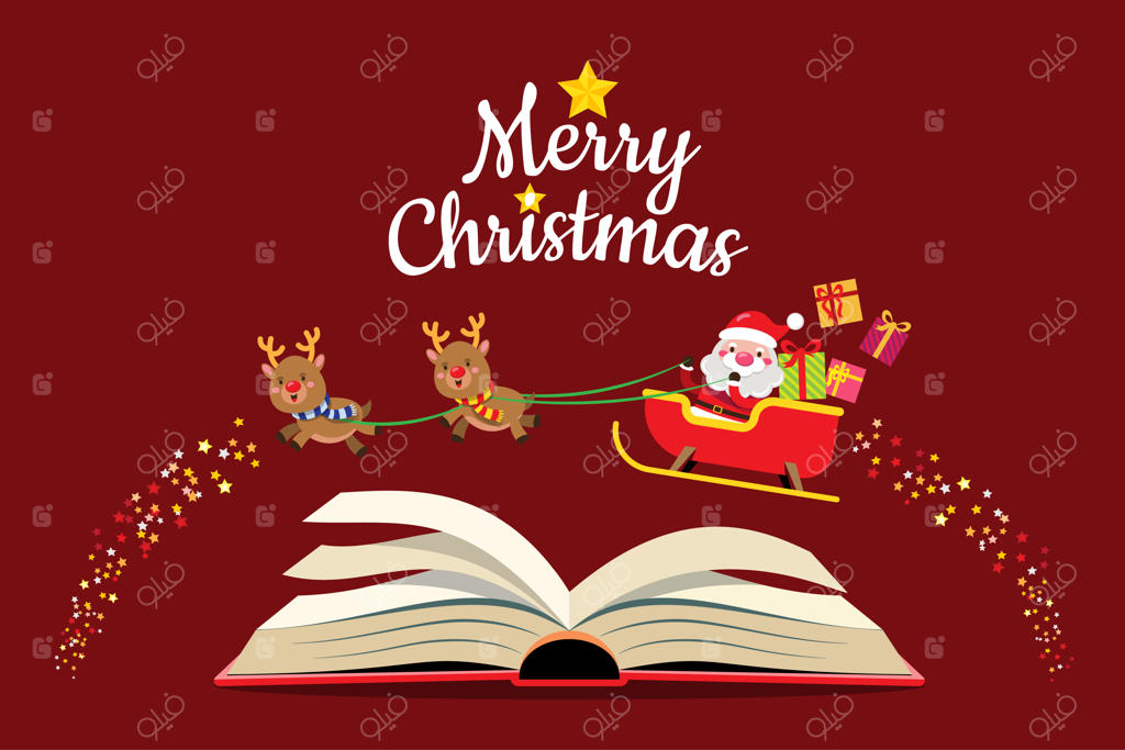 بابا نوئل و گوزن‌های شمالی با سورتمه‌ای هدیه‌های کریسمس را به کودکان سراسر جهان می‌رسانند. المان "کریسمس مبارک" برای کارت‌های تبریک، دعوت‌نامه‌ها و تزئینات سایت در جشن تعطیلات