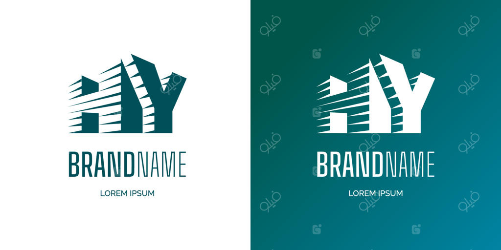 حروف ابتدایی HY برای مفهوم لوگوی هویت تجاری. ترکیب H و Y با خطوط پویا، لوگوی شرکتی. قالب نشان‌های مونوشگرام وکتور مجزا