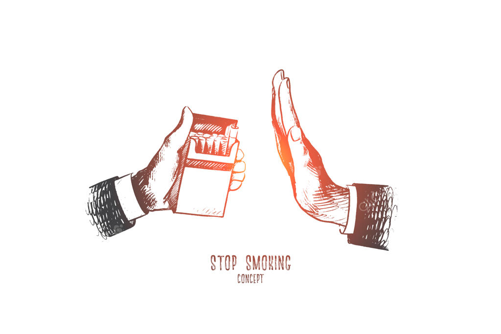 تصویرسازی مفهوم ترک سیگار