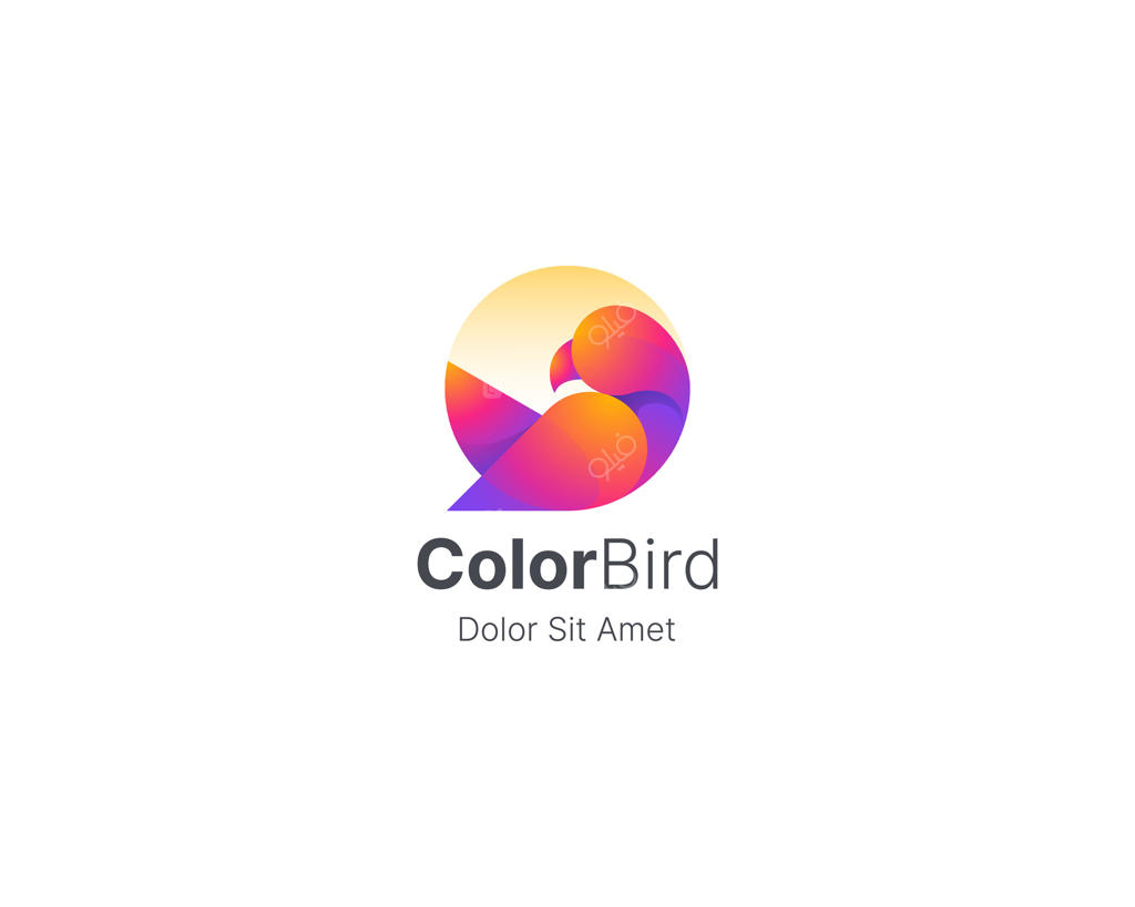 کاوش در طراحی لوگوی رنگارنگ ColorBird با وکتور حرفه‌ای
