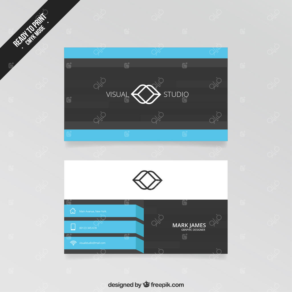 کارت ویزیت انتزاعی