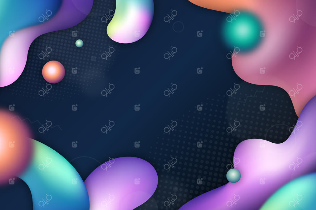 طرح انتزاعی مایع با گرادینت