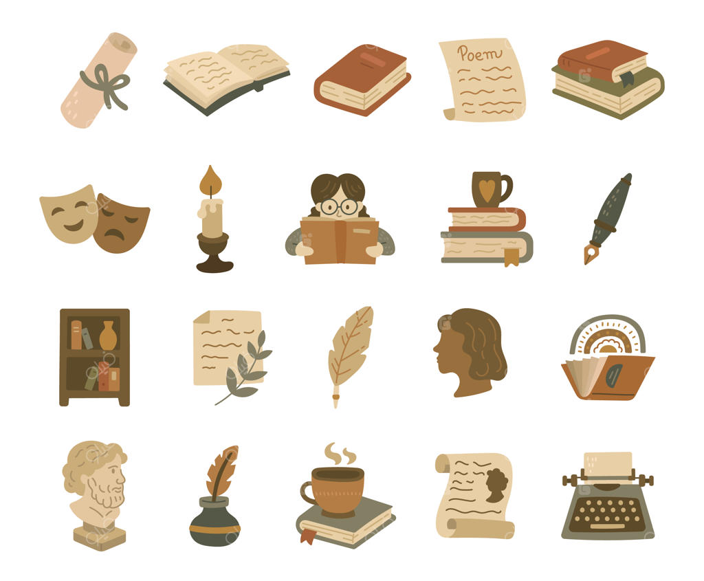 مجموعه‌ای از اشیاء ادبی به سبک اسکاندیناویایی