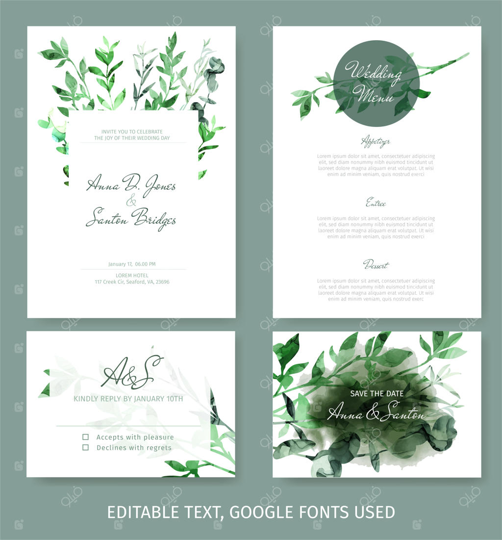 کیف دعوتنامه عروسی قابل ویرایش و تزیین شده