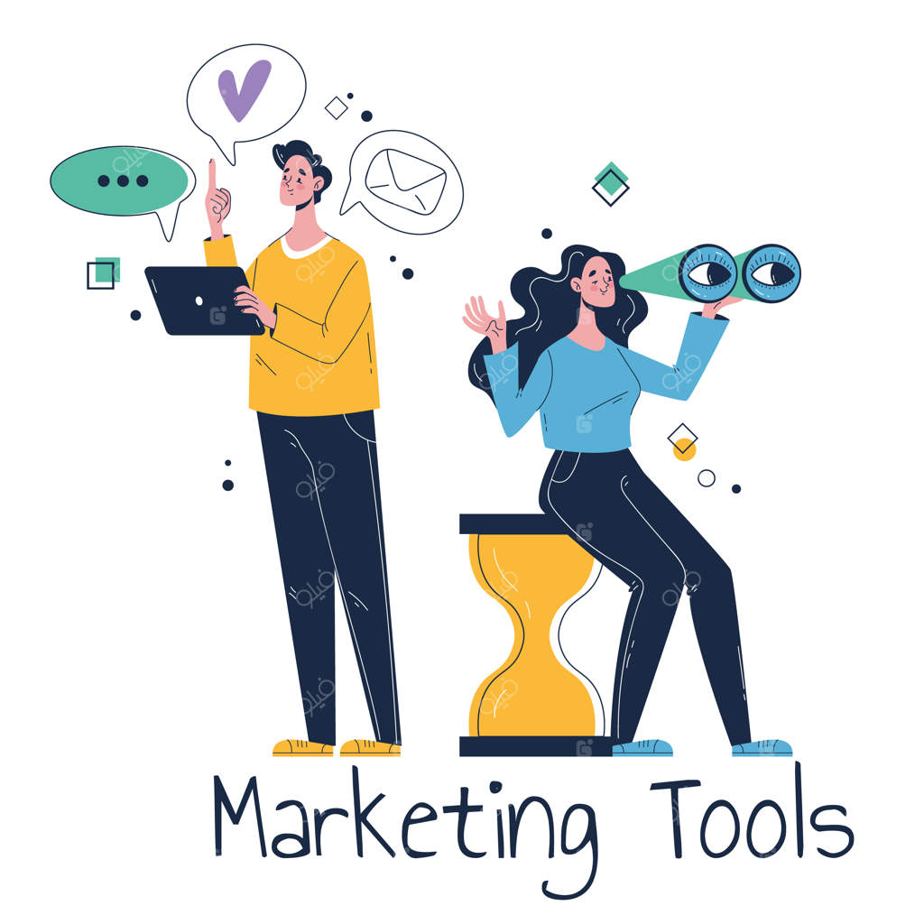 مفهوم انتزاعی شبکه استراتژی فناوری کسب و کار آنلاین و بازاریابی دیجیتال محتوای شبکه‌های اجتماعی.