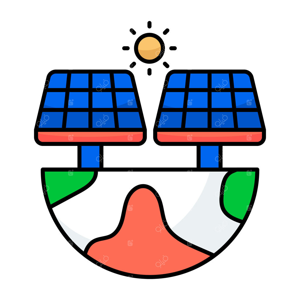آیکون طراحی گرافیکی پنل خورشیدی
