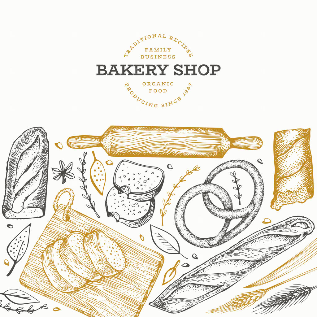 قالب بنر نان و شیرینی