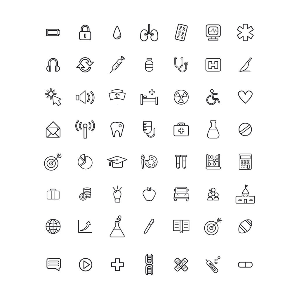 مجموعه آیکون‌های پزشکی