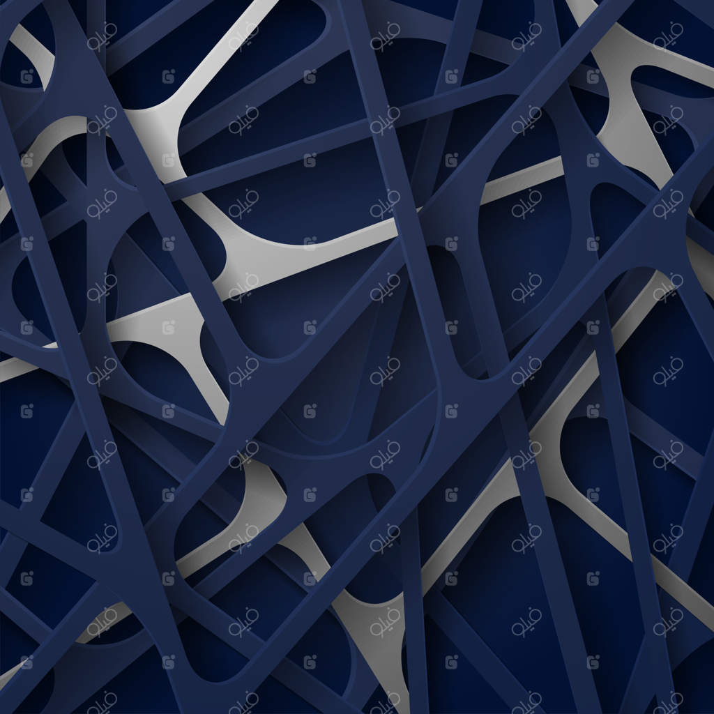 چکیده مدرن از لوکس آبی گرادیان